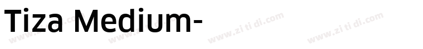 Tiza Medium字体转换